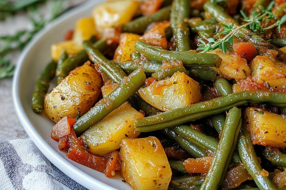 The Ultimate Smothered Green Beans with Potatoes (That Turned My Veggie-Hating Kids into Vegetable Lovers!)