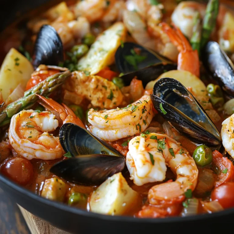 Cioppino with Spring Vegetables & Saffron Aioli