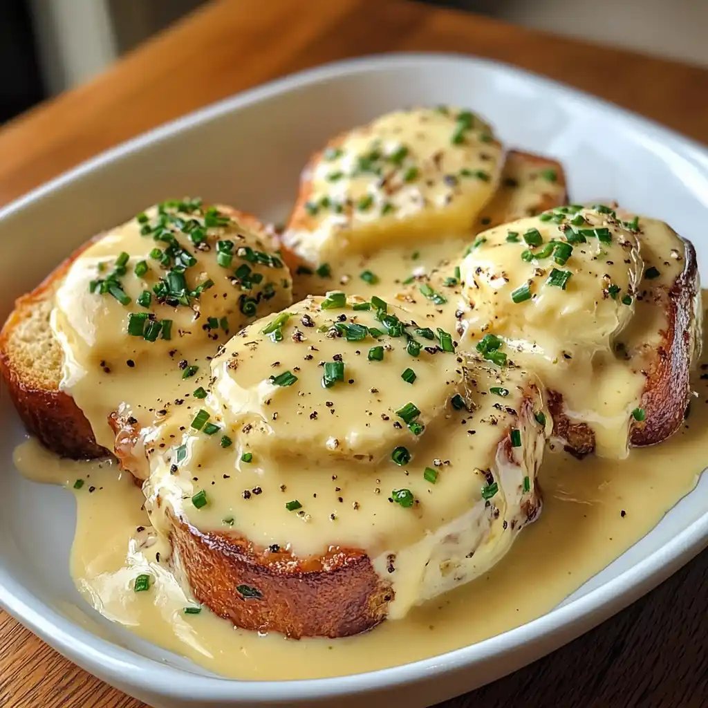 Delicious Easter Eggs Benedict Casserole with Chive Hollandaise Recipe