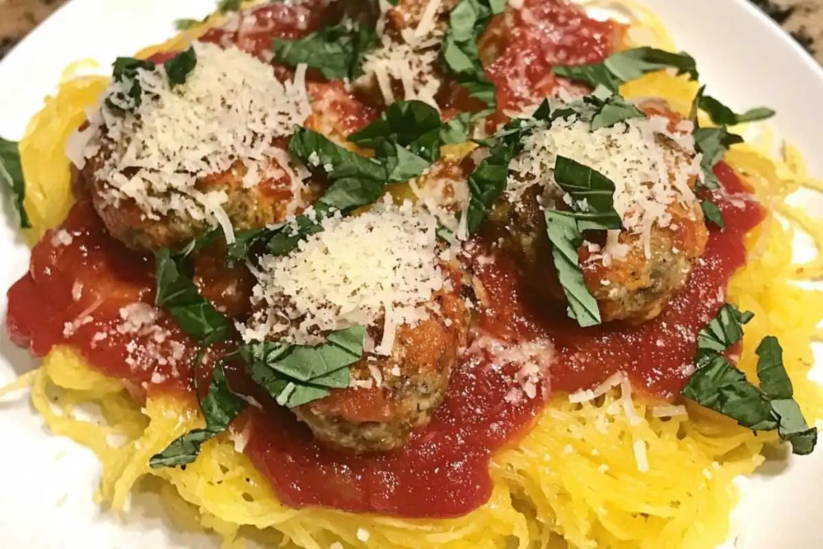 The Ultimate Lean Turkey Meatballs with Spaghetti Squash (That Got Two Picky Kids Begging for Seconds!) 😊