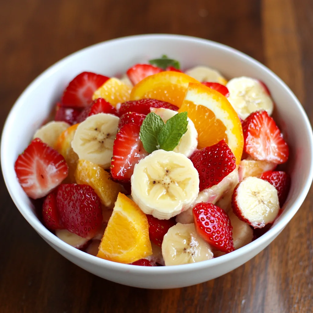 Fresh Strawberry Fruit Salad