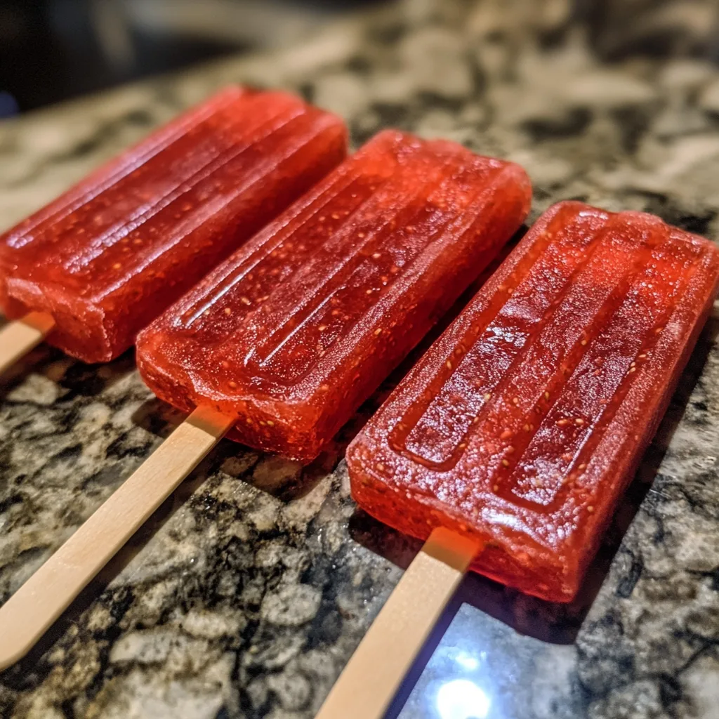 Two-Ingredient Strawberry Pops