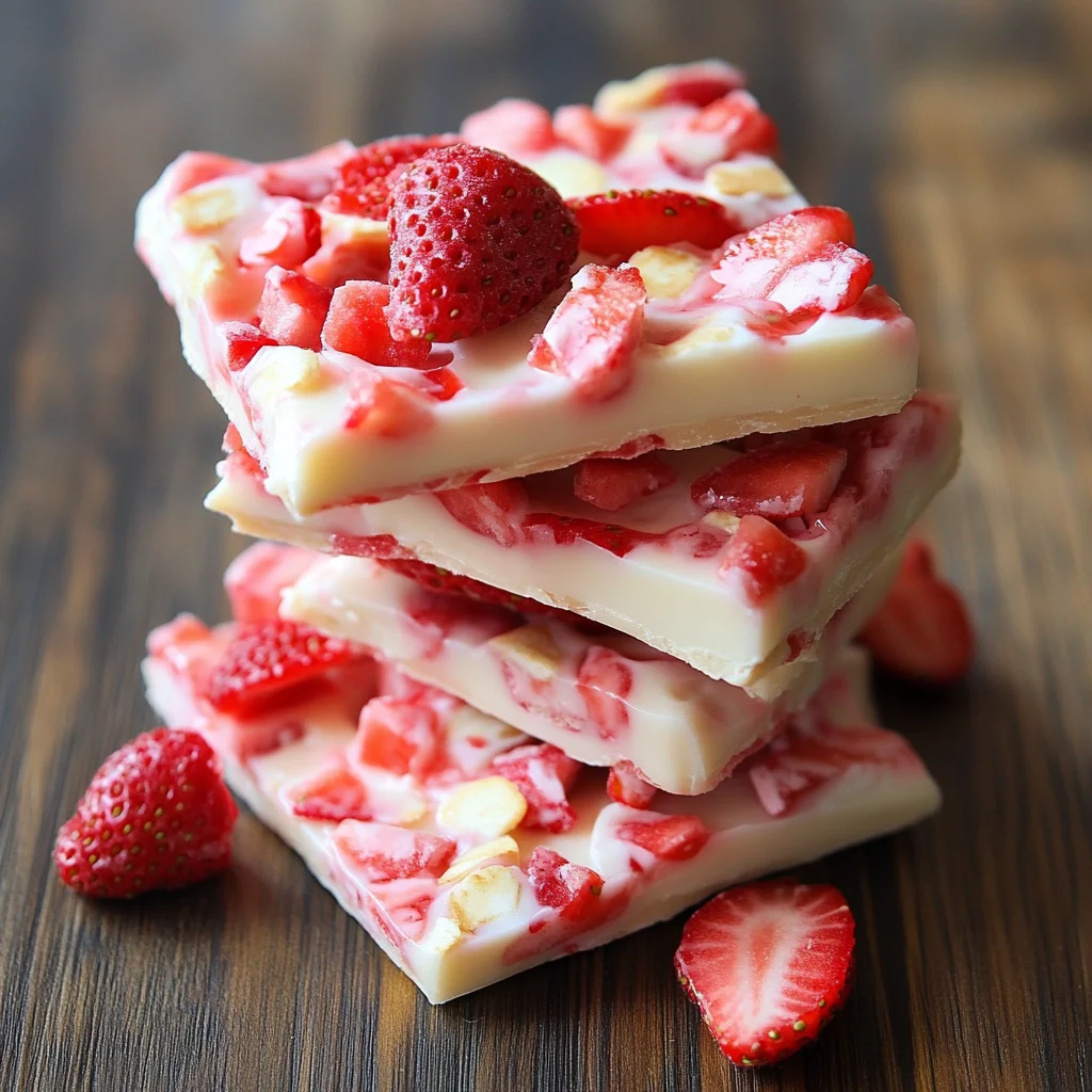 Strawberry Yogurt Bark