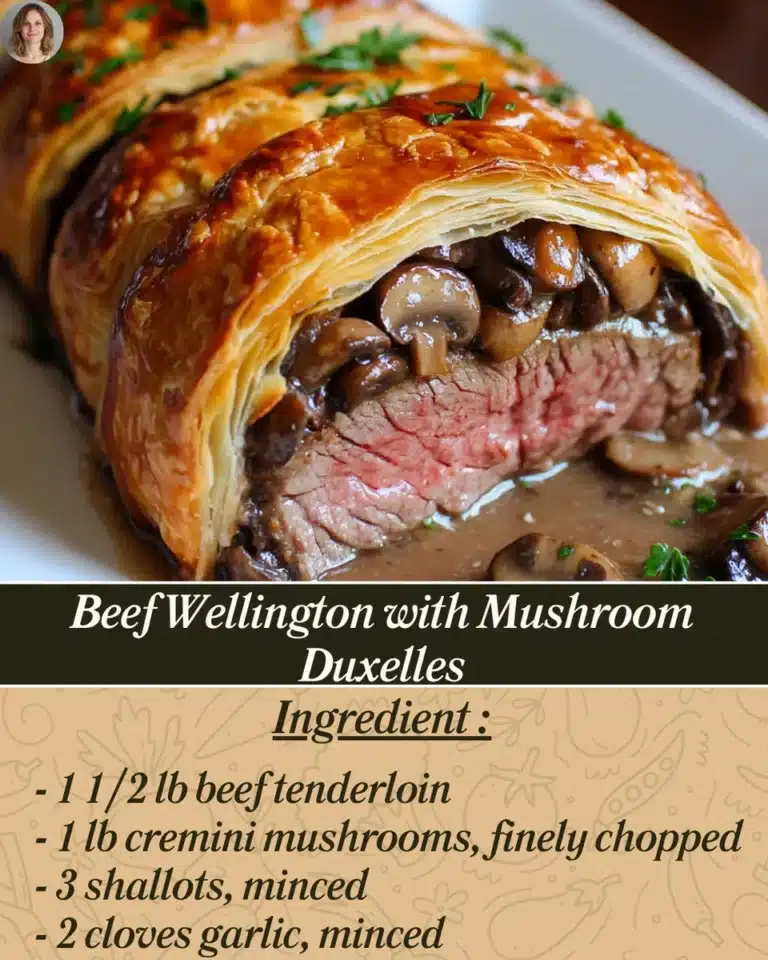 Featured image for Beef Wellington with Mushroom Duxelles