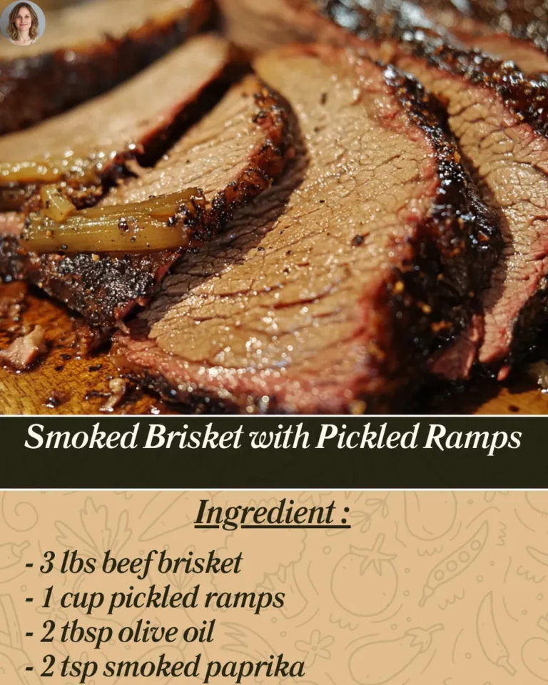 Featured image for Smoked Brisket with Pickled Ramps