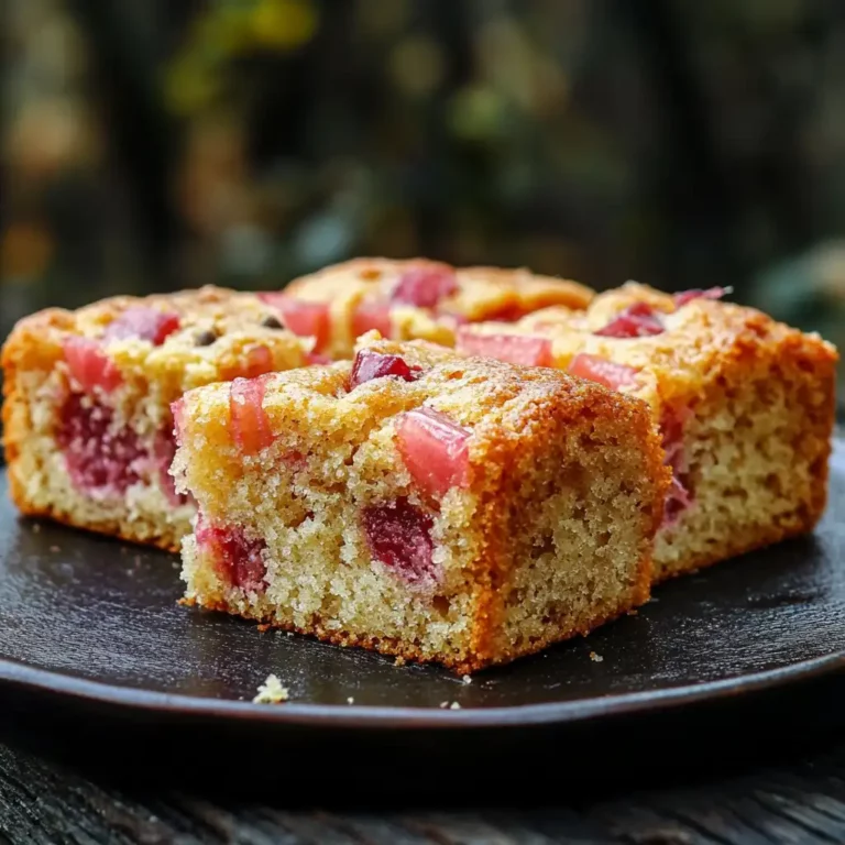 Featured image for Cardamom Rhubarb Snack Cake