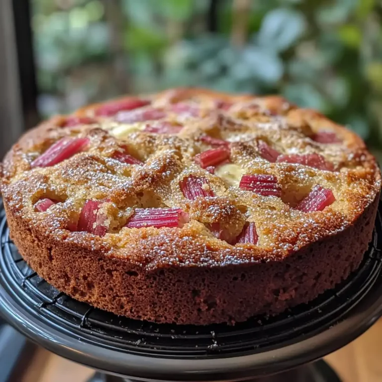 Featured image for Rhubarb Yogurt Cake