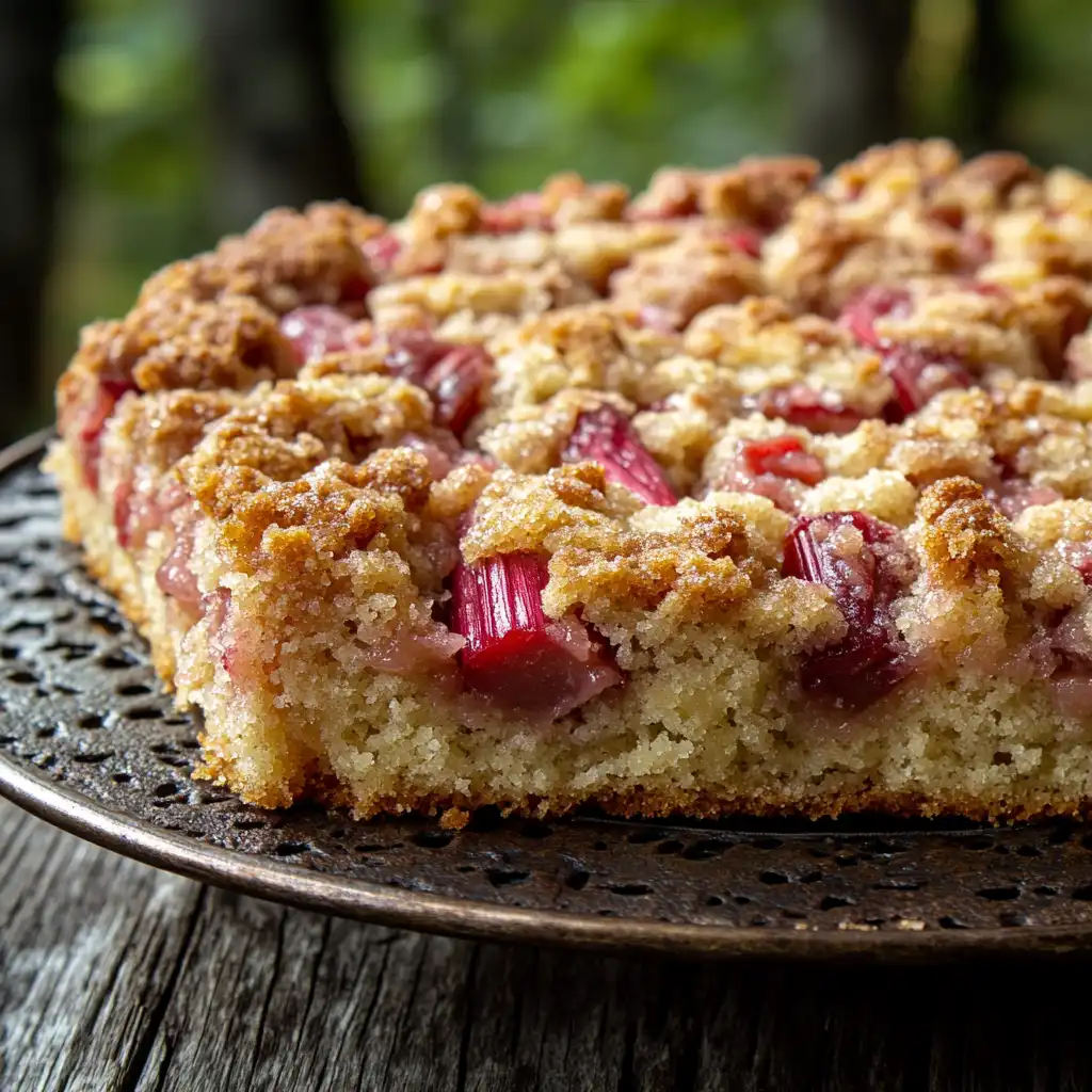 The Ultimate Rhubarb Coffee Cake with Streusel Topping (Perfect for Spring!)