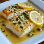 Featured image for Halibut with Lemon Caper Sauce