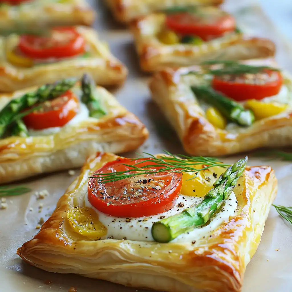 The Perfect Spring Vegetable Puffs with Herbed Cream Cheese (That Make Every Party Look Fancy!)
