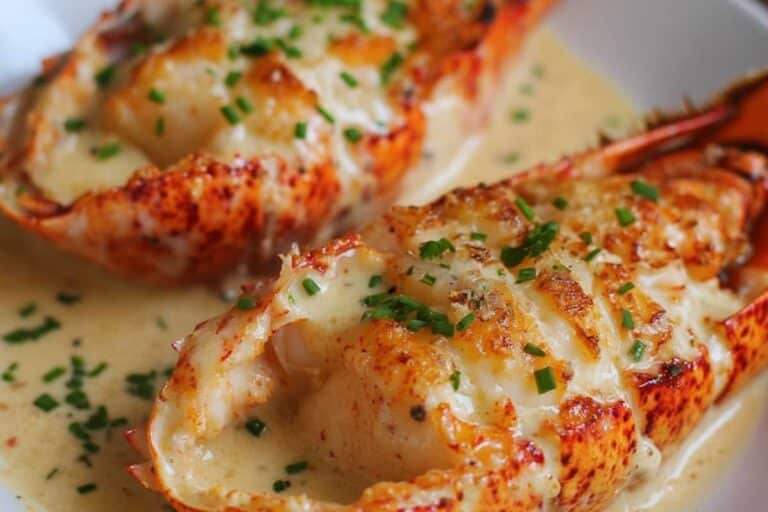 Lobster Thermidor with Cognac Cream Sauce