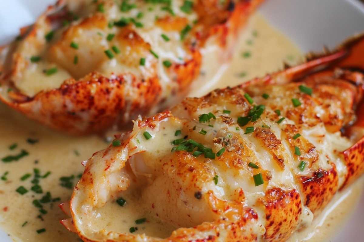 Lobster Thermidor with Cognac Cream Sauce