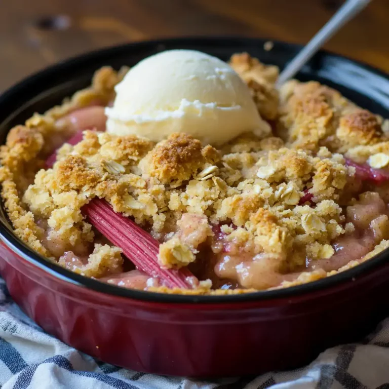 Featured image for Rhubarb Clove Cobbler