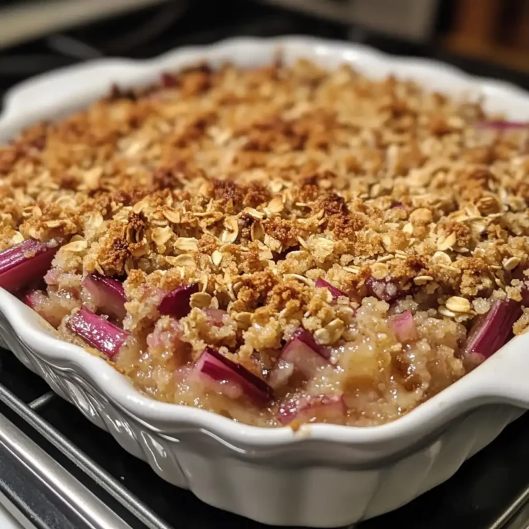 Featured image for Rhubarb Coconut Oil Crisp