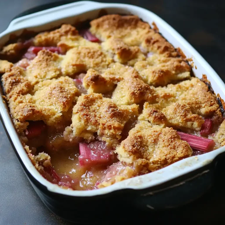 Featured image for Rhubarb Olive Oil Cobbler