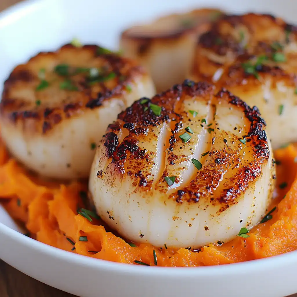 The Perfect Seared Scallops with Carrot Ginger Puree (Restaurant Quality at Home!)