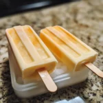 Peach and Cream Popsicles