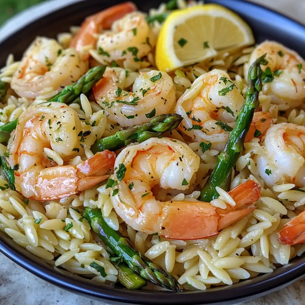 The Ultimate Lemon Garlic Shrimp and Asparagus Orzo (That Saves Dinner Every Single Time!)