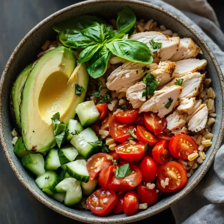 Featured image for Green Goddess Chicken Bowl with Farro