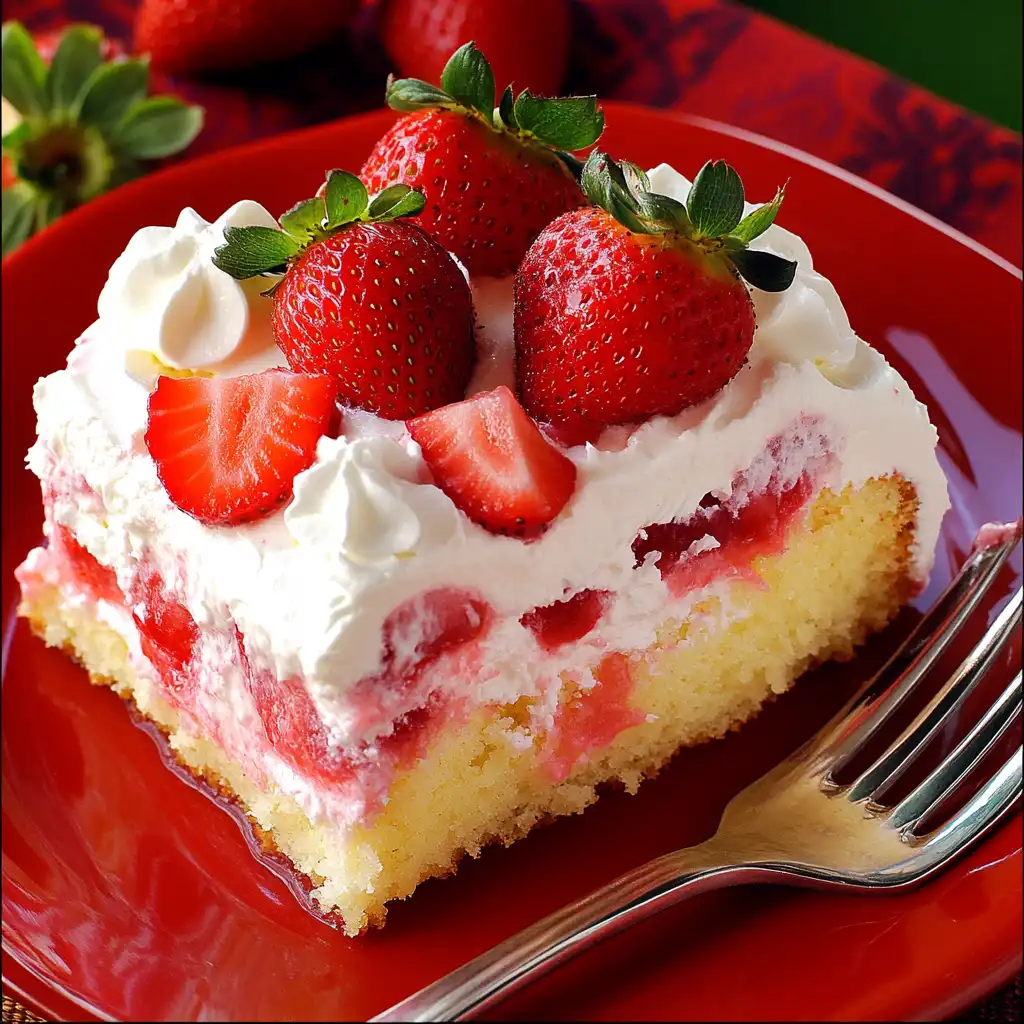 Strawberry Poke Cake Recipe