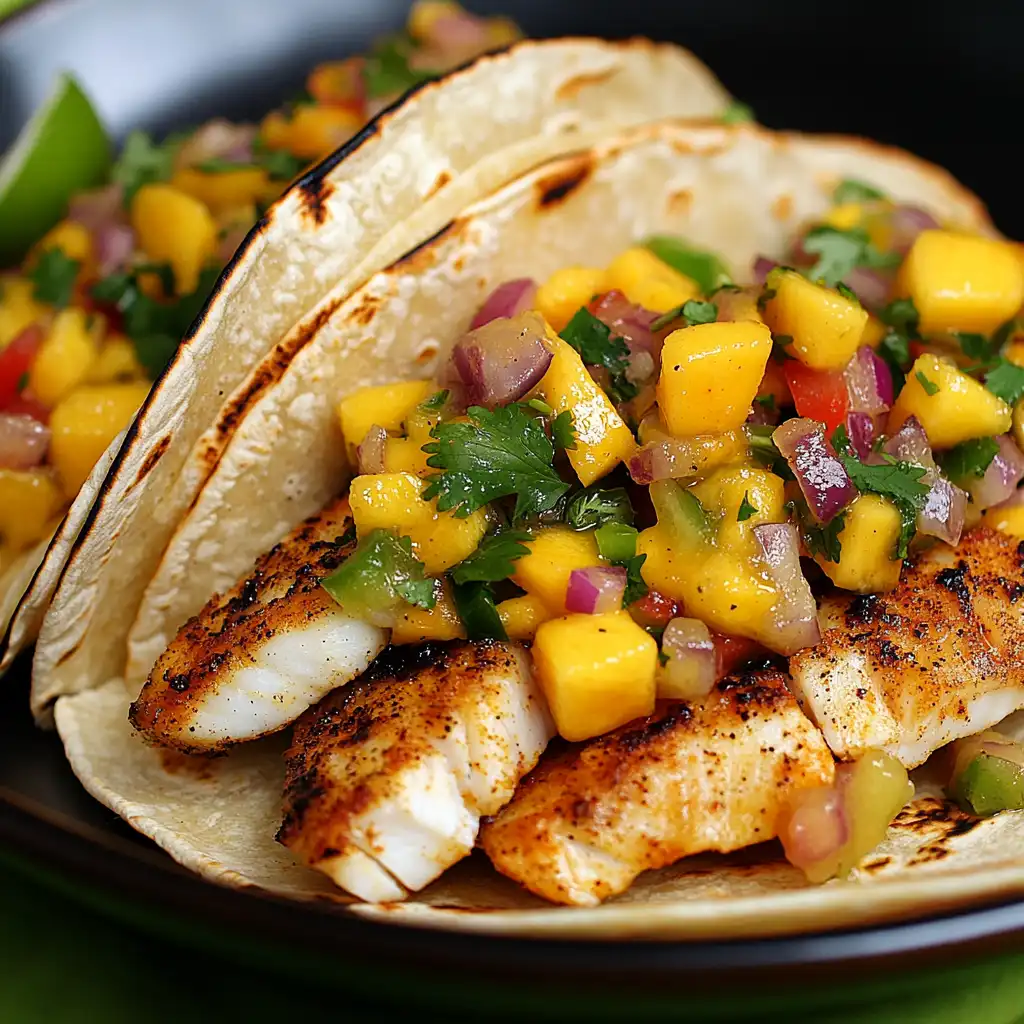 The Perfect Blackened Fish Tacos with Mango Salsa (That Make Every Tuesday Feel Like Vacation!)