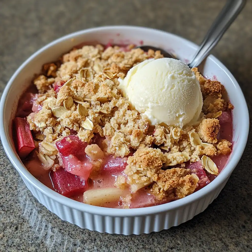The Ultimate Rhubarb Rum Crumble (That Makes Adults Very Happy!)