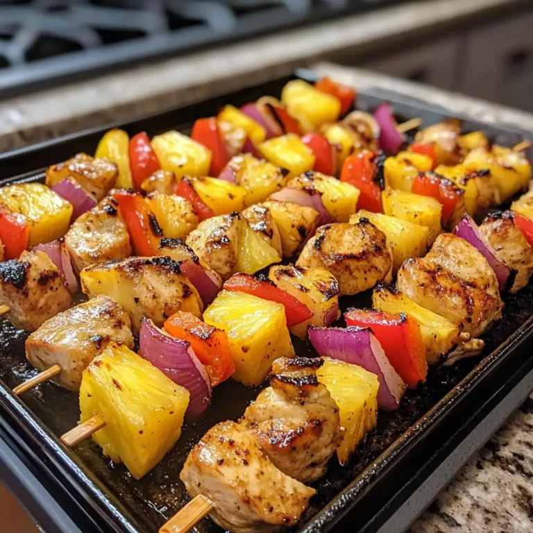 Featured image for Grilled Pineapple Chicken Skewers