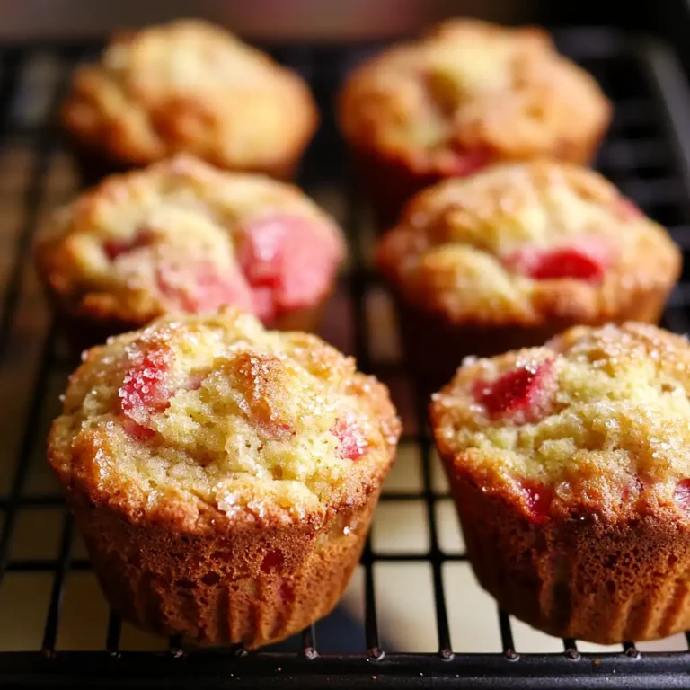 Strawberry Rhubarb Muffins