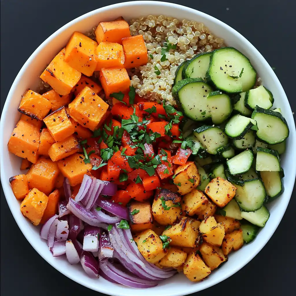 Featured image for Roasted Vegetable and Quinoa Power Bowl