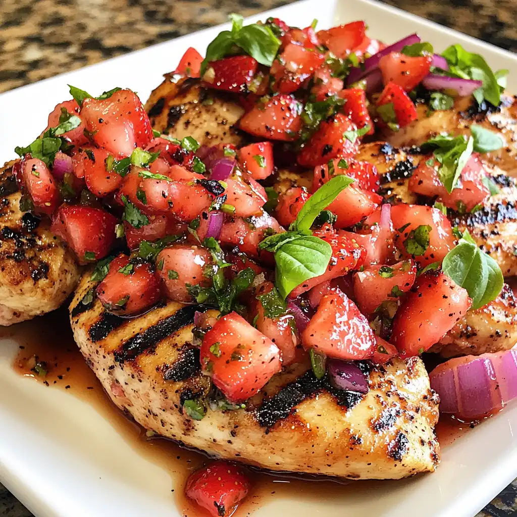 The Perfect Grilled Chicken with Strawberry Basil Salsa (That’ll Make Your Summer!)