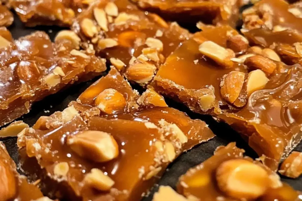homemade peanut brittle