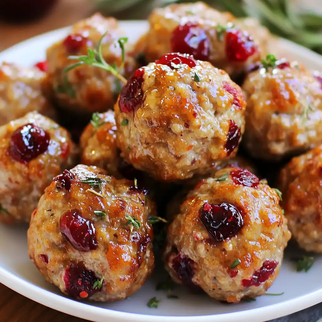 Turkey and Cranberry Meatballs Recipe