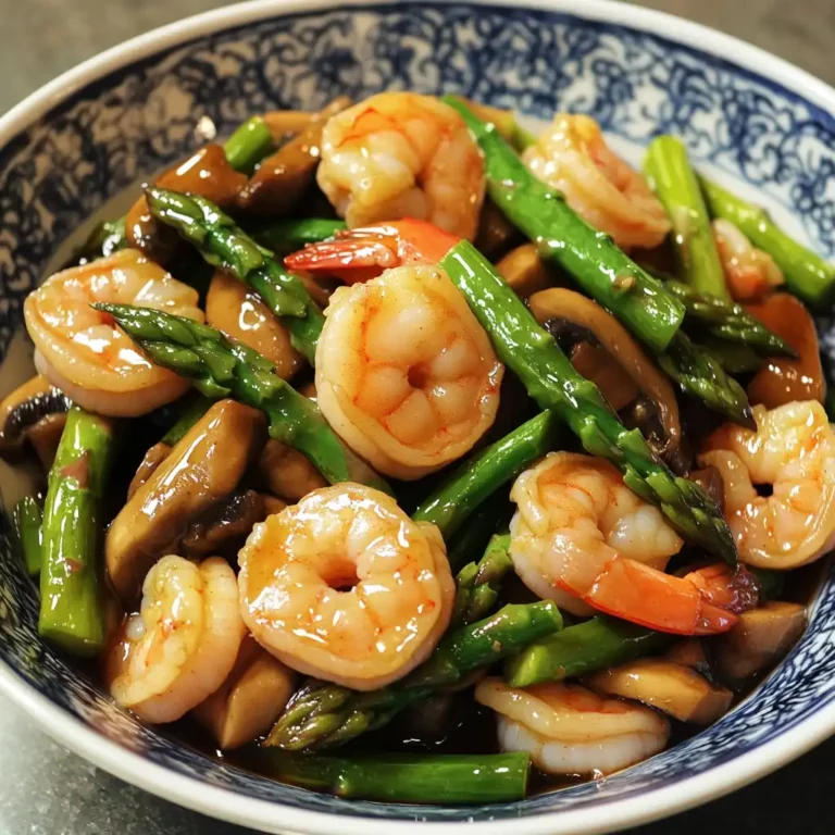 Featured image for Shrimp and Asparagus Stir-Fry with Mushrooms