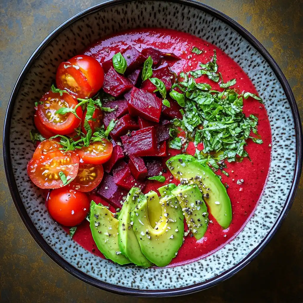 Cold Beet Gazpacho Bowl Recipe