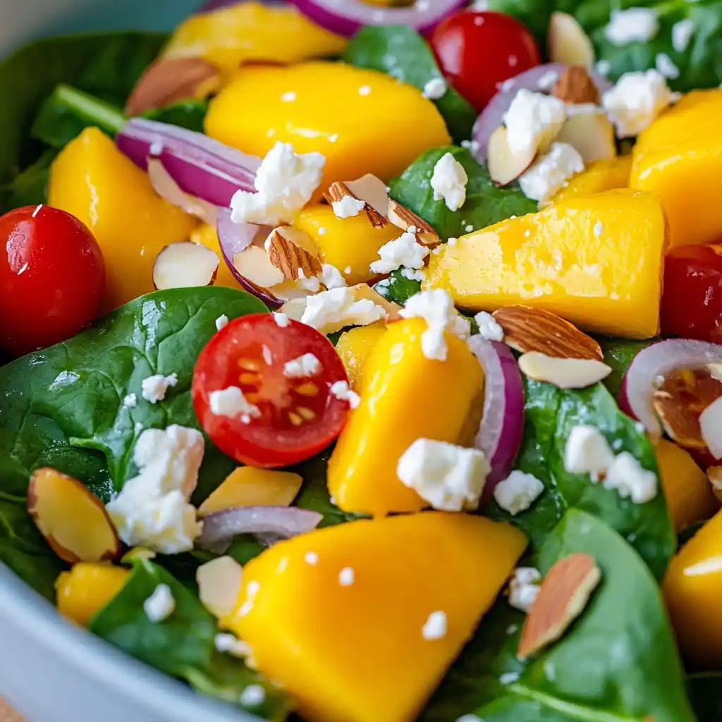 Light Spinach and Mango Salad